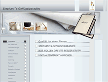Tablet Screenshot of gefluegelparadies.com